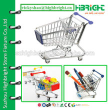 mini model for metal supermarket shopping cart trolley